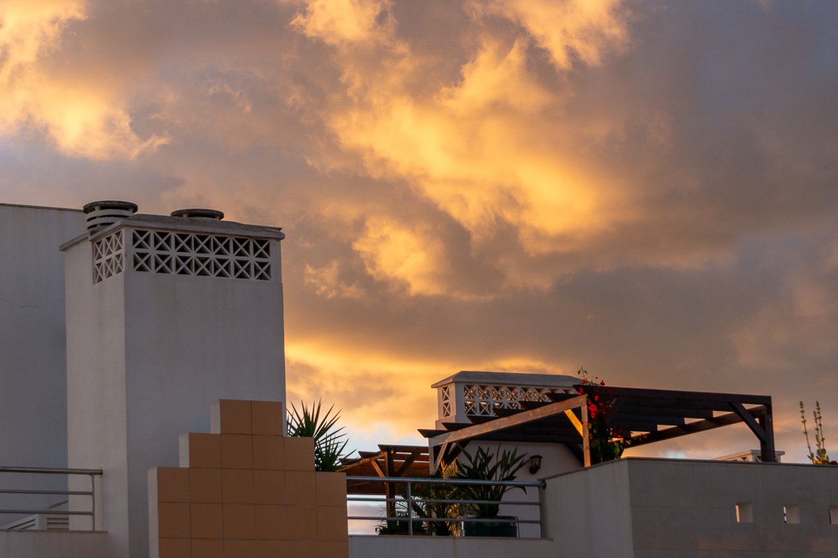 Tavira_3 Sunset over rooftops, Tavira